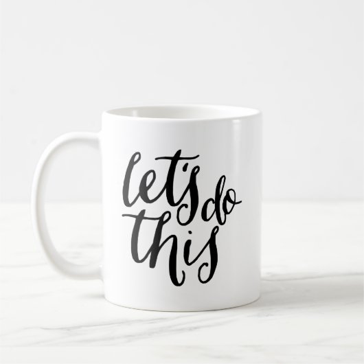 Lass uns das machen kaffeetasse (Links)