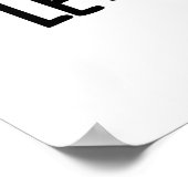 Lass uns den lustigen Backpun trocken machen Poster (Ecke)