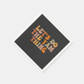 Lass uns den lustigen Fall des Yam Thing Erntedank Serviette (Ecke)