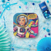 Lass uns den Patriarchenfeministen zerschlagen. Pappteller (Party)