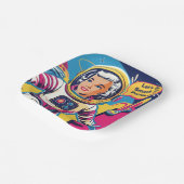 Lass uns den Patriarchenfeministen zerschlagen. Pappteller (Gewinkelt)