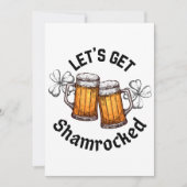 Lass uns den Shamrocked St. Patrick's Day bekommen Einladung (Vorderseite)