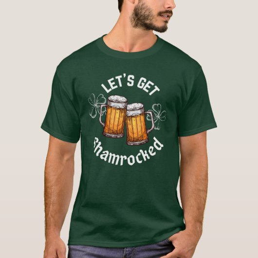 Lass uns den Shamrocked St. Patrick's Day bekommen T-Shirt (Vorderseite)