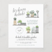 Lass uns die Braut duschen | Budget Boho Housepfla (Vorderseite)