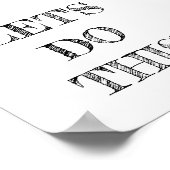 Lass uns dieses Minimalistische Poster machen (Ecke)