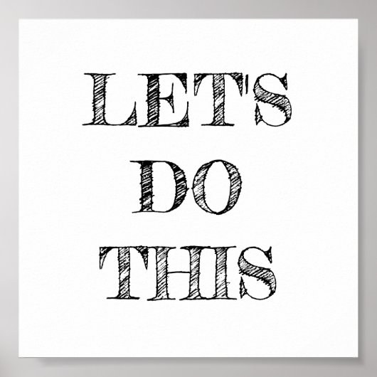 Lass uns dieses Minimalistische Poster machen (Vorne)