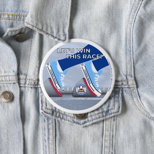 Lass uns dieses Rennen gewinnen! Button (Beispiel)