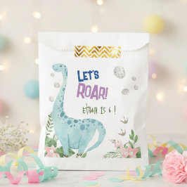 Lass uns Dino Party Kindergeburtstag brüllen Geschenktütchen