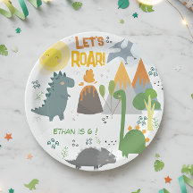 Lass uns Dino Party Kindergeburtstag brüllen