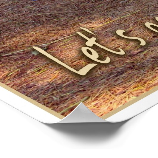 Lass uns ein Abenteuer machen! Poster (Ecke)