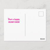 Lass uns ein Weihnachten gemütlich machen Postkarte (Rückseite)