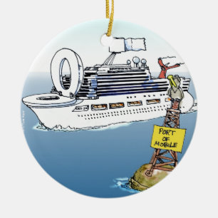 Lass uns eine Kreuzfahrt machen Lustige Geschenke  Keramik Ornament