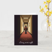 Lass uns einen beängstigenden Filmabend machen Karte (Gelbe Blume)