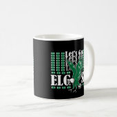 Lass uns Elgses Funny Meme gehen Kaffeetasse (VorderseiteRechts)
