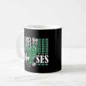 Lass uns Elgses Funny Meme gehen Kaffeetasse (Vorderseite Links)