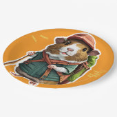 Lass uns entdecken! Outdoor Guinea Schweineschwanz Pappteller (Schrägansicht)