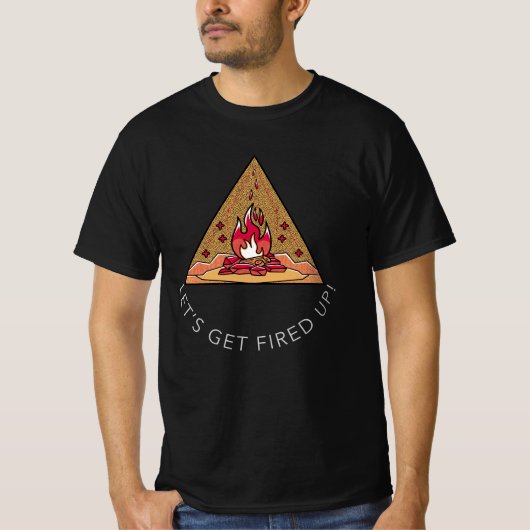 Lass uns entlassen werden! Bonfire T-Shirt (Vorderseite)