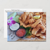 Lass uns essen gehen! Florida Grouper Fingers Postkarte (Vorne/Hinten)