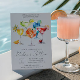 Lass uns etwas trinken! Cocktail Drinks Brautparty Einladung