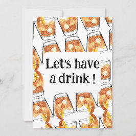 Lass uns etwas trinken ! einladung