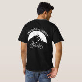 Lass uns Fahrradabenteuer-Männer in Schwarz-Weiß g T-Shirt (Schwarz voll)