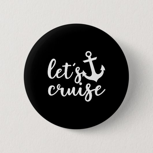 Lass uns Familienurlaub Paare Anker Boot  Button (Vorderseite)
