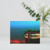 Lass uns fischen gehen postkarte (Stehend Vorderseite)