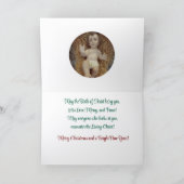 Lass uns Freude an Christus, geklappte Grußkarte Karte (Innenseite)