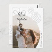 Lass uns Freude, Familie Foto, Saison Gruß Postkarte (Vorne/Hinten)