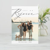 Lass uns Freude, Weihnachten Familie Foto Layover (Stehend Vorderseite)