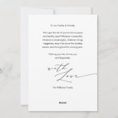 Lass uns Freude, Weihnachten Familie Foto Layover (Rückseite)