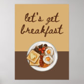 Lass uns frühstücken poster (Vorne)