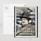Lass uns für den Krieg Postkarte (Vorne/Hinten)
