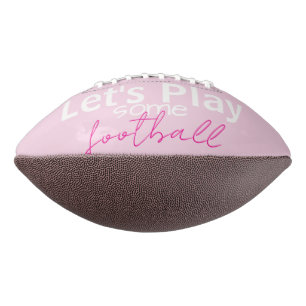 Lass uns Fußball spielen Sports Pink Football