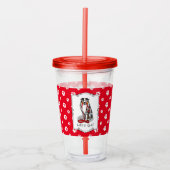 Lass uns gehen! Australischer Schäferhund (blaues  Acryltrinkbecher (Vorderseite)