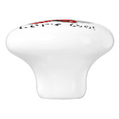 Lass uns gehen! Australischer Schäferhund (blaues  Keramikknauf (Seitenansicht)