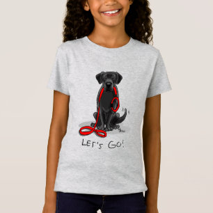 Lass uns gehen! Black Labrador Retriever - Niedlic T-Shirt