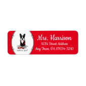 Lass uns gehen! Boston Terrier (schwarz) Witzhund (Vorne)