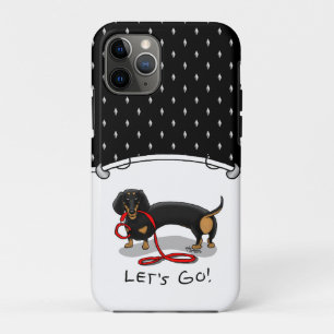 Lass uns gehen! Dackel (schwarz und braun) Hundehu Case-Mate iPhone Hülle
