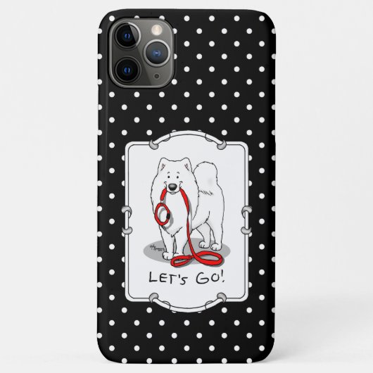 Lass uns gehen! (für einen Spaziergang) Samoyed w  Case-Mate iPhone Hülle (Rückseite)