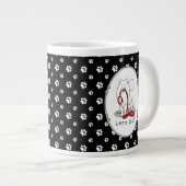 Lass uns gehen! (für einen Spaziergang) Samoyed w  Jumbo-Tasse (Vorderseite Rechts)