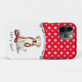 Lass uns gehen! Gelbe Labrador Labrador Retriever Case-Mate iPhone Hülle (Rückseite (Horizontal))