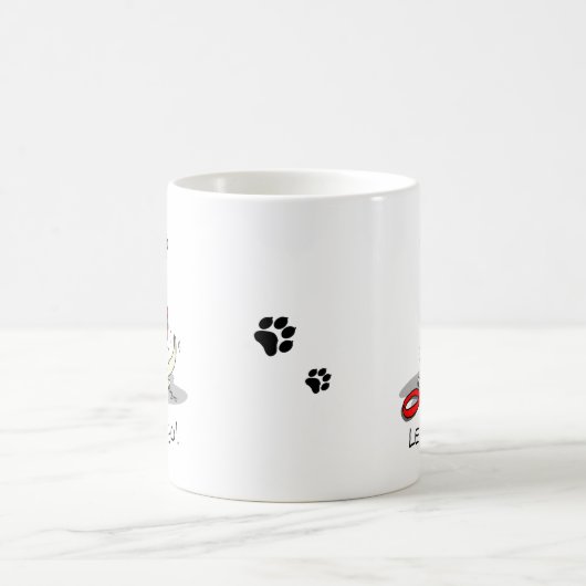 Lass uns gehen! Gelbe Labrador Labrador Retriever Kaffeetasse (Mittel)