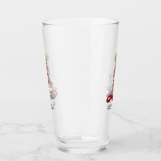 Lass uns gehen! Gelbes Labrador Retriever - Niedli Glas (Rechts)