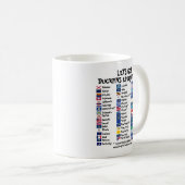 Lass uns gehen!  Herznadeln überall!Tasse Kaffeetasse (VorderseiteRechts)