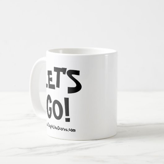Lass uns gehen!  Herznadeln überall!Tasse Kaffeetasse (Vorderseite Links)