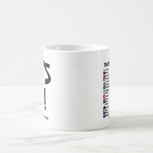 Lass uns gehen! Herznadeln überall!Tasse Kaffeetasse (Mittel)