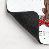 Lass uns gehen! Schokolade Labrador Labrador Retri Mousepad (Ecke)