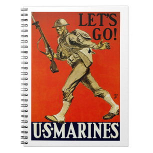 Lass uns gehen! ~ US-Marines Notizblock