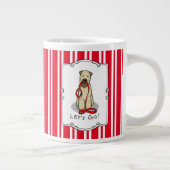 Lass uns gehen! Walk Wheaten Terrier Dog (Weizen 1 Jumbo-Tasse (Rechts)